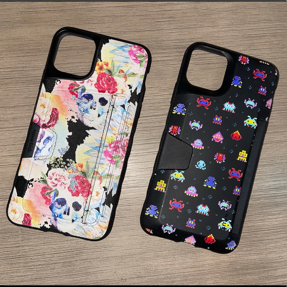Two iPhone 11 Pro Max Wallet Phone Cases